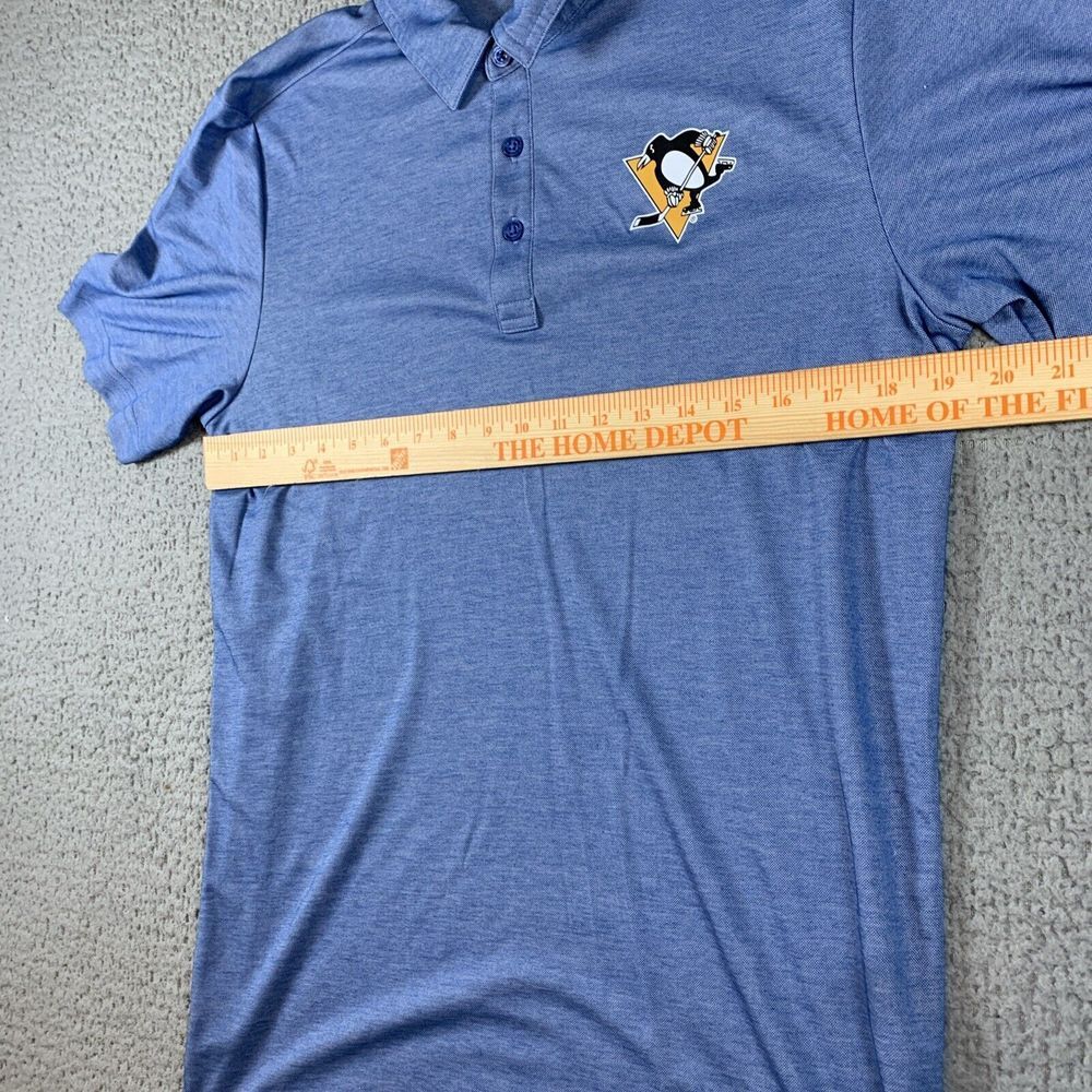 Pittsburgh Penguins Travis Mathew Mens Polo Shirt‎ Medium Blue - Picture 5 of 8